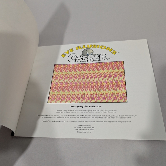 Jim Anderson Casper Eye Illusions Book 1995 - Picture 6 of 12
